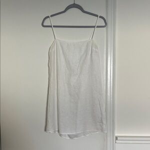 Reformation White Linen Dress